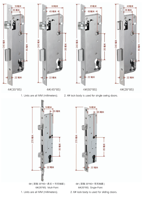 Aluminum alloy narrow door frame DIGITAL NUMBER LOCK